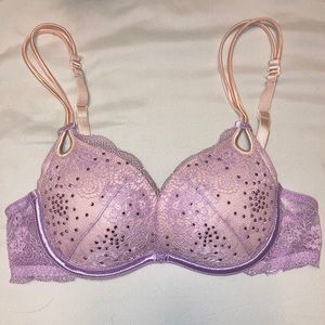 Womens VICTORIA’s SECRET Limited Edition Sexy Little Thing Lilac Rhinestone Bra